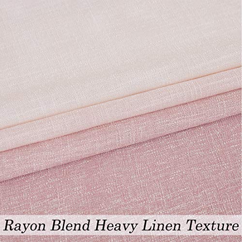 Central Park Ombre Backtab Semi Sheer Curtain, Cream White to Pink, 50"x95" - color: Pink, size: 50"W x 95"L (Pack of 2)