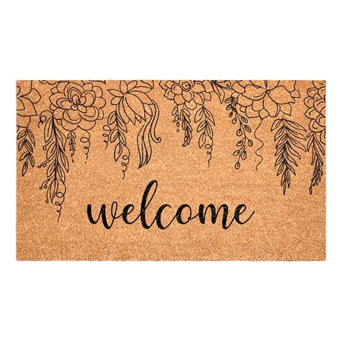 Calloway Mills Floral Vine Welcome (17 x 29) - color: Floral Vine Welcome, size: 1'5" x 2'5" (Rectangular)