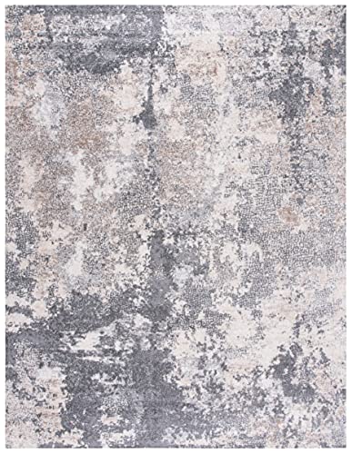 SAFAVIEH Area Rug 8x10 - Aston Collection - Large - Light Grey & Grey, Modern Abstract Design, Non-Shedding & Easy Cleaning, Ideal for Living Room, Bedroom, Office, Dining Space (ASN710F) - color: Light Grey/Grey, size: 8' x 10' (Rectangular)