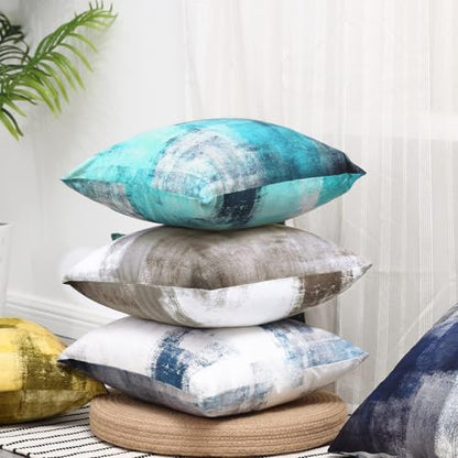 Throw Pillow Covers for Couch, 26x26 Inch, Set of 2, Grey Blue - color: Grey Blue, size: 26" x 26" (Pack of 2)