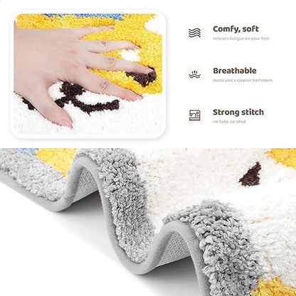 Molesun Shiba Inu Bath Mat 18x30, Soft Absorbent Microfiber Bath Rugs - color: Shiba Inu