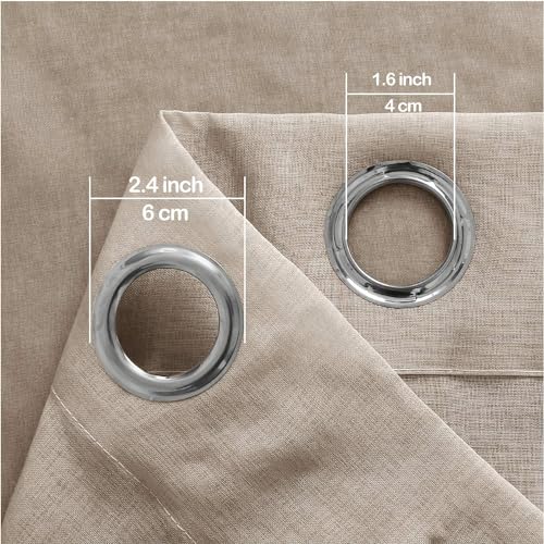 DWCN Brown Ombre Sheer Curtains 63 Inches Long for Living Room 2 Panels Set - color: Chocolate Brown, size: 42"W x 63"L (Pack of 2)