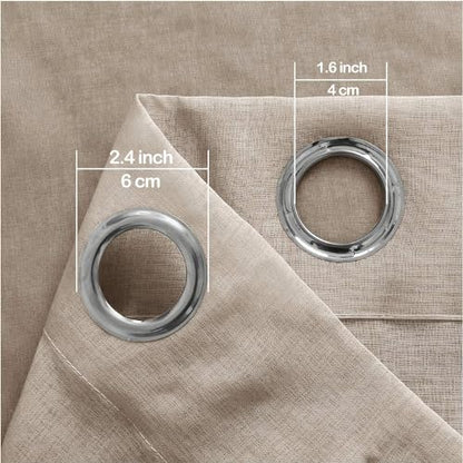 DWCN Brown Ombre Sheer Curtains 84 Inches Long for Living Room 2 Panels Set - color: Chocolate Brown, size: 42"W x 84"L (Pack of 2)