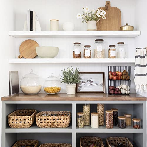 QEEIG Extra Long Floating Shelves for Wall (White, Set of 2, 47.2") - color: C. White, size: 47.2"