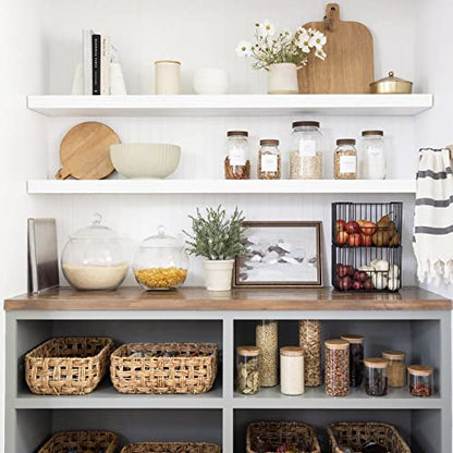 QEEIG Extra Long Floating Shelves for Wall (White, Set of 2, 47.2") - color: C. White, size: 47.2"