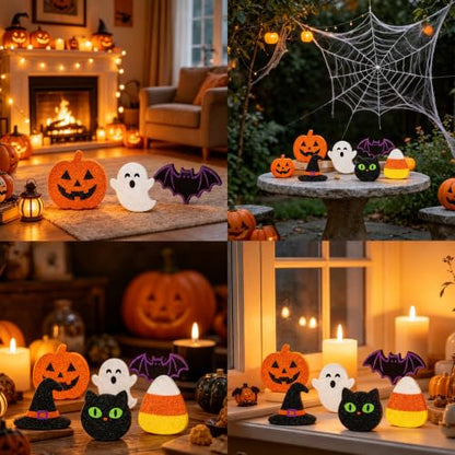6pcs Halloween Table Decor Indoor, Halloween Decorations for Home - style: Halloween