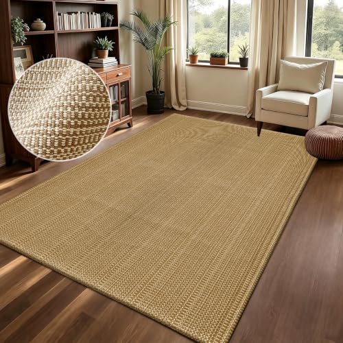 Faux Jute Rug,3x5 Braided Runner for Living Room,Bedroom,Entryway. - size: 3' x 5' (Rectangular)