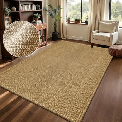 Faux Jute Rug,3x5 Braided Runner for Living Room,Bedroom,Entryway. - size: 3' x 5' (Rectangular)