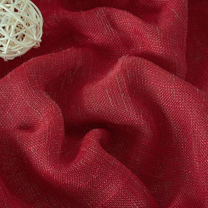 YoungsTex Red Linen 주방 창문 커튼 91.4cm(36인치) 길이 - 뒷면 탭 로드 포켓이 있는 작은 세미 시어 드레이프 경량 욕실 카페 창문용, 패널 2개, 86.4 x 91.4cm(34 x 36인치) - color: 2-레드, size: 34"W x 36"L (Pack of 2)
