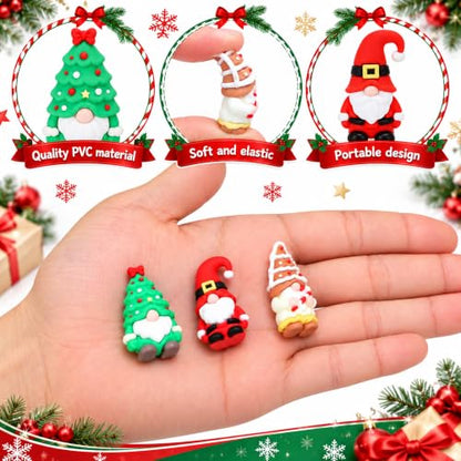 30 Pcs Mini Christmas Gnomes Figurines, Tiny Santa Tree Gnomes Ornaments - color: Christmas, size: 30 Pcs
