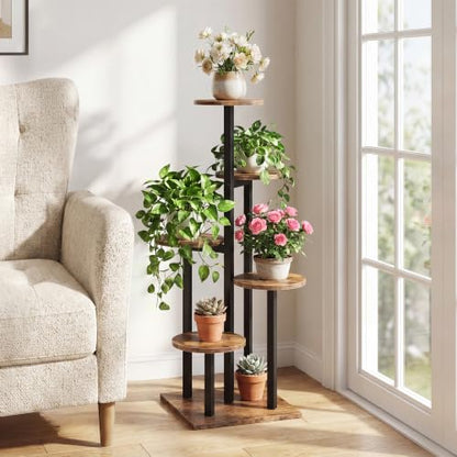 5 Tier Plant Stand Indoor, Corner Plant Rack for Multiple Plants