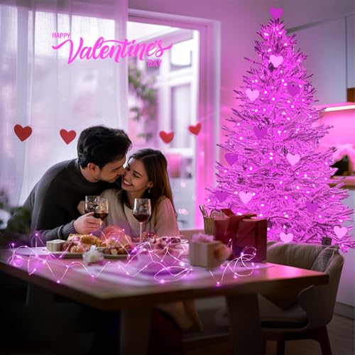 JMEXSUSS 200 LED Room Fairy Lights, 66 ft Pink Lights Outdoor Waterproof - color: Pink, size: 66FT 200LED