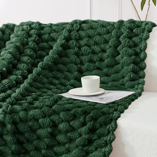 Whale Flotilla Soft 3D Fleece Throw Blanket for Couch & Bed, Emerald Green - color: Emerald Green, size: Throw(50x60 Inch)
