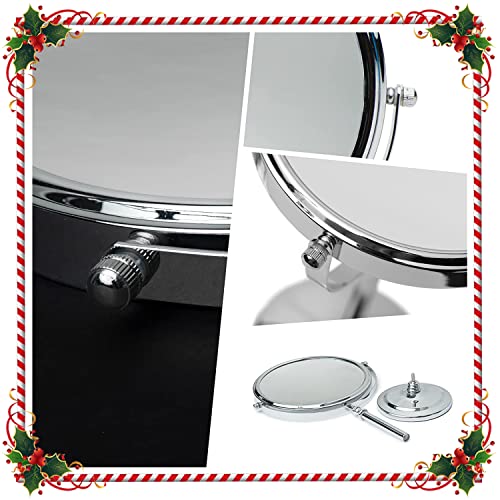 MIRRORVANA Large Double Sided 10X/1X Makeup Mirror, 15" x 8" (Chrome) - color: Chrome