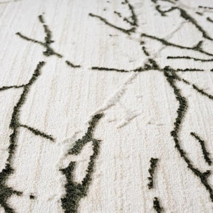 LUXE WEAVERS Modern Abstract Non-Shedding Area Rug Green 2x3 - color: Green, size: 2' x 3' (Rectangular)