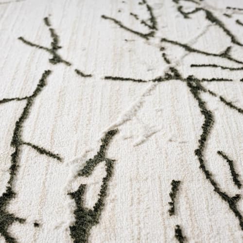 LUXE WEAVERS Modern Abstract Non-Shedding Area Rug Green 2x3 - color: Green, size: 2' x 3' (Rectangular)