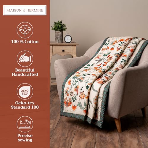 Maison d' Hermine Throw Blanket for Couch Lightweight Soft (50''X60'') - color: 011 - Dalida, size: 50"x60"