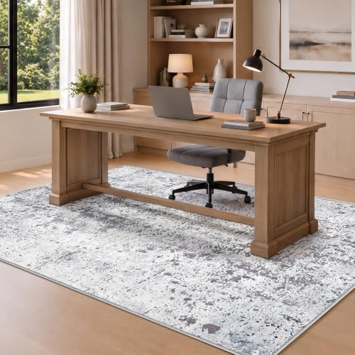 HOOBRO 5 x 7 Area Rugs Washable, Living Room Rugs, Non-Slip Rug - color: Beige Gray, size: 5' x 7' (Rectangular)