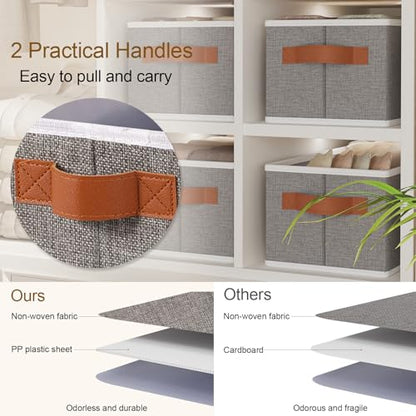 Foldable Long Storage Box,15x6x5 In,Gray Fabric Bin,1-Pack - color: Grey, size: 1-Pack