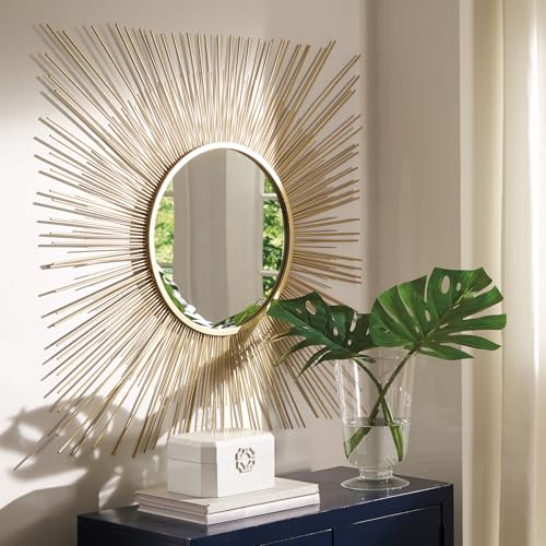 Signature Design by Ashley Accent Mirror, 42-in Gold Sunburst, Elspeth