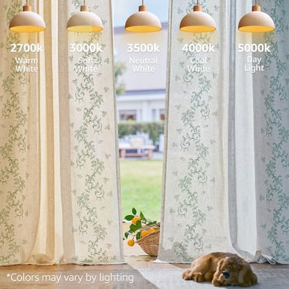 jinchan Floral Linen Curtains, Back Tab 50x96 Inch, 2 Panels Sage - color: Vine | Sage, size: 50"W x 96"L (Pack of 2)