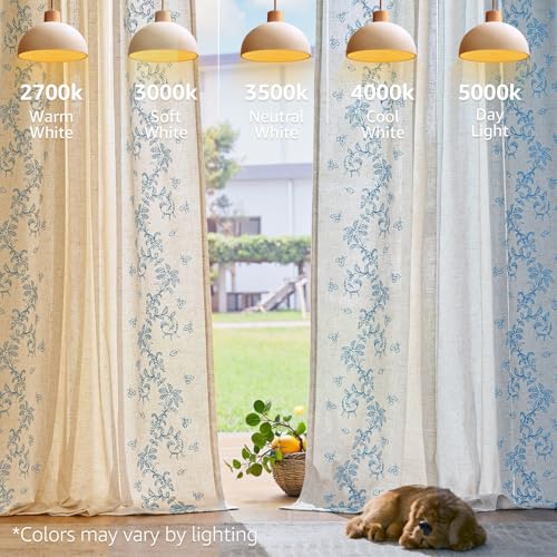 jinchan Floral Linen Curtains, Back Tab 50x84 Inch, 2 Panels Blue - color: Vine | Sky Blue, size: 50"W x 84"L (Pack of 2)