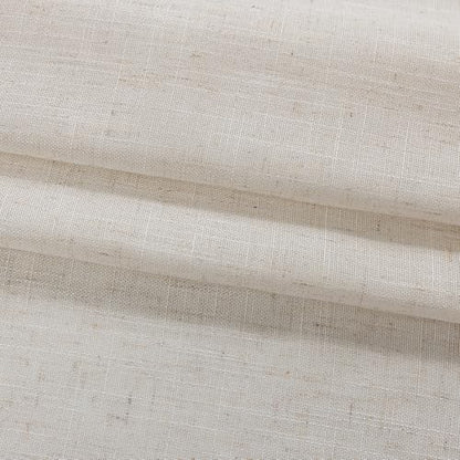 Natural Linen Curtains with Ruffled Edges Farmhouse 58 x 108 Inch 2 Panels - color: Natural Linen, size: 58"W x 108"L (Pack of 2)