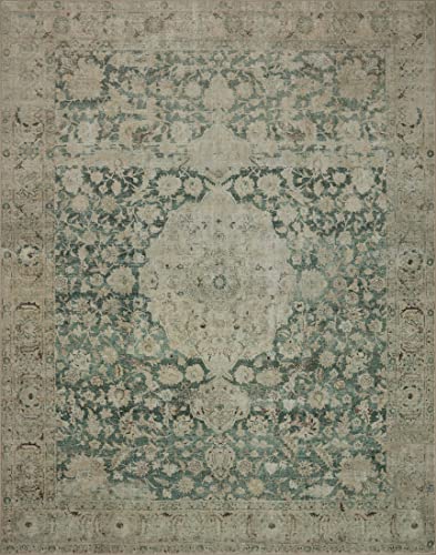 Loloi Magnolia Home Sinclair Jade/Sand 2'-3" x 3'-9" Accent Rug - color: Jade / Sand, size: 2'3" x 3'9" (Rectangular)