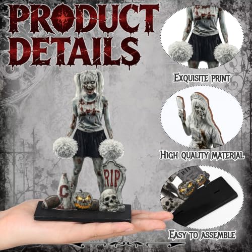 Amyhill 8 Pcs Halloween Zombie Table Decorations Bloody Wooden Signs - color: Grey, style: Zombies