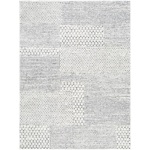Livabliss x Galey Alix Architect III Modern Geometric Area Rug, 6'7" x 9' (7' x 9'), Gray/Black - color: Gray/Black, size: 6'7" x 9' (Rectangular)