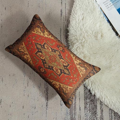 Britimes Throw Pillow Covers Set of 2, 12 x 20 Inch, Aztec Orange Tribal - color: Ethnic Tribal 3, size: 20" x 12" (Pack of 2)