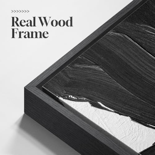 Large Framed Black and White Abstract Wall Art for Living Room, 24x36 Inch - color: Black and White B, size: 24" W x 36" H x 3Pcs