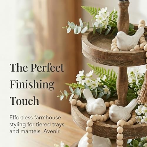 The Bridge Collection Ceramic Bird Figurines - Decorative White Birds