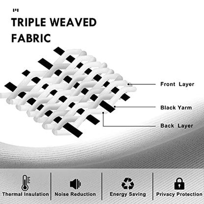 DWCN Blackout Curtains – Thermal Insulated, Energy Saving & Noise Reducing Bedroom and Living Room Curtains, Black, W 42x L 63 Inch, Set of 2 Rod Pocket Curtain Panels (Pack of 2) - color: Black, size: 42"W x 63"L (Pack of 4)