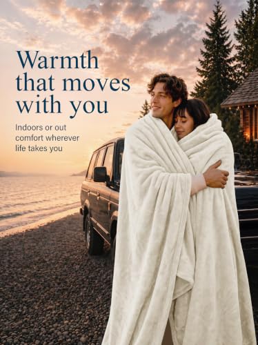 Utopia Bedding Ultra Soft Fleece Bed Blanket Throw Size Linen (50x60 Inch) - color: Linen, size: Throw (50x60 Inch)