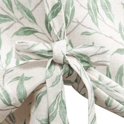 VOGOL Country Leaf Print Balloon Shade, 42 x 63, 1 Panel, Green - color: Green, size: 42"W x 63"L (Pack of 1)