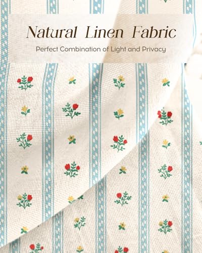Miss Adola 24 Inch Length Kitchen Tier Curtains, Blue Striped - color: Blue Striped, size: 28"W x 24"L (Pack of 2)