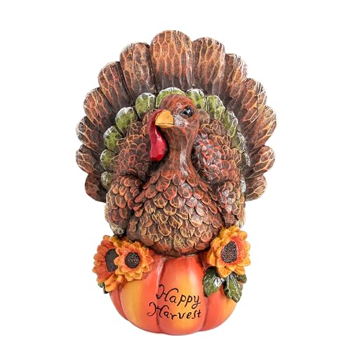 Thanksgiving Table Decor Fall Harvest Turkey Figurine for Home Decro - color: Turkey