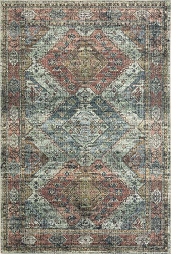 Loloi Skye Apricot/Mist 2'-0" x 5'-0" Accent Rug - color: Apricot / Mist, size: 2' x 5' (Rectangular)