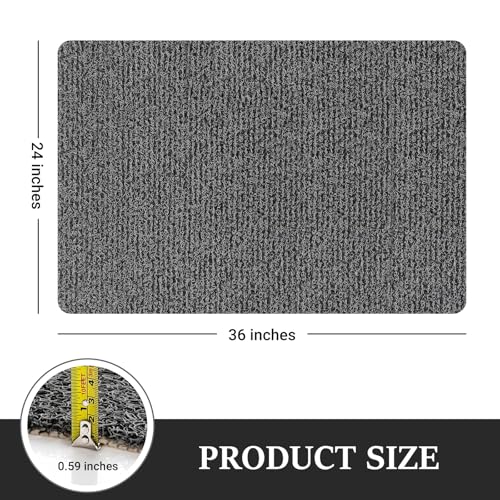 LuxStep Shower Mat Bathtub Mat,Non-Slip Bath Mat with Drain, Quick Drying - color: Black, size: 36" x 24"