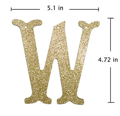 Qttier We Still Do Banner, Gold Glitter - color: Gold