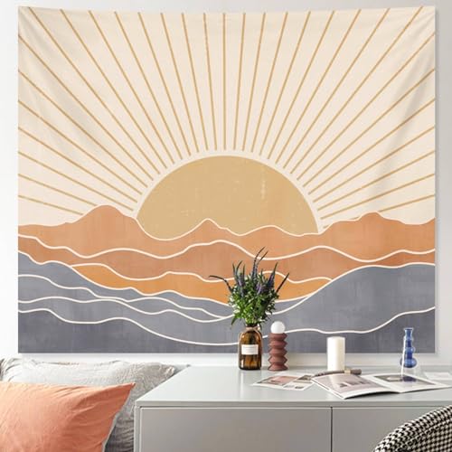 Apdidl Boho Tapestry for Bedroom, Sun Bohemian Wall Hanging Classroom Decor - color: Boho Tapestry, size: 60"L x 51"W