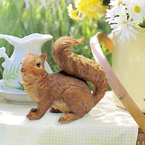 Design Toscano Scamper the Woodland Squirrel Outdoor Garden Statue, 7 Inch - style: Scamper