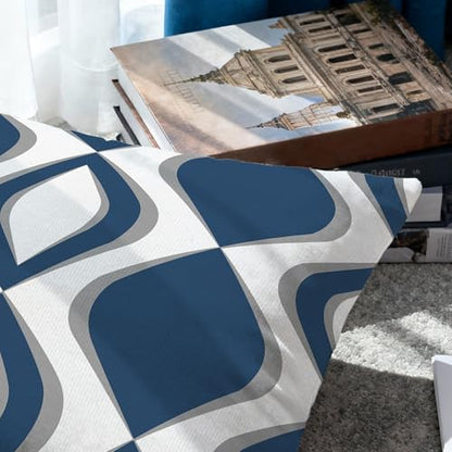 Hexagram Throw Pillow Covers 18x18, Navy Blue Outdoor Pillow Covers - color: Navyblue, size: 18" x 18" (Pack of 4)