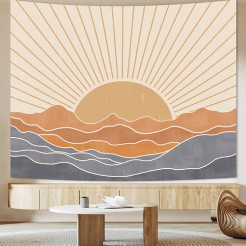 Apdidl Boho Tapestry for Bedroom, Sun Bohemian Wall Hanging Classroom Decor - color: Boho Tapestry, size: 90"L x 71"W