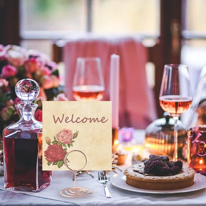 Table Number Holders, 26PCS Place Card Holder, Photo Holder (2" Rose Gold) - color: Rose Gold, size: Small