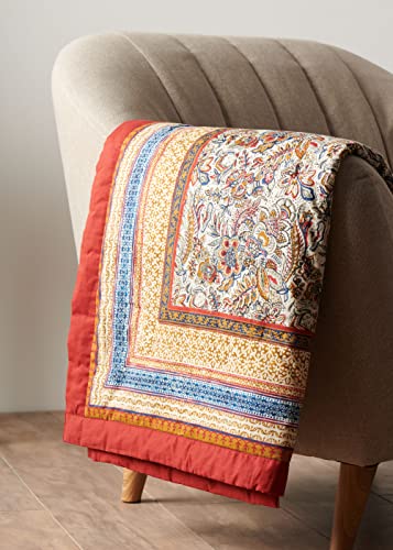 Maison d' Hermine Throw Blanket for Couch Lightweight Soft (50''X60'') - color: 006 - Jaipur, size: 50"x60"