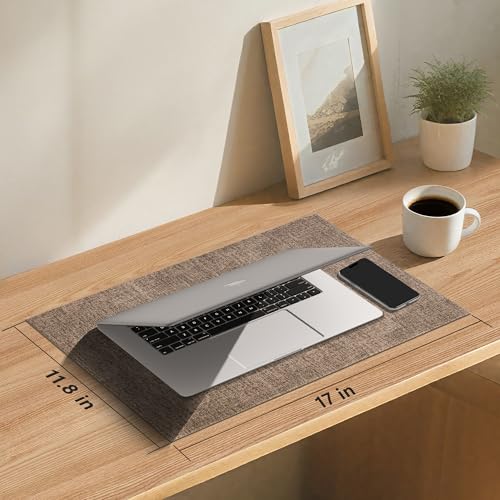 DOLOPL Placemats Set of 8, Reversible Faux Leather Place Mats, Brown - color: Brown, size: Set of 8