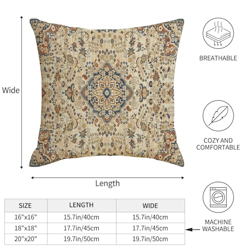 Boho Pillow Covers 18x18 Sage Green Ethnic Throw Pillows Cover - color: Grey Boho 2, size: 18" x 18" (Pack of 2)
