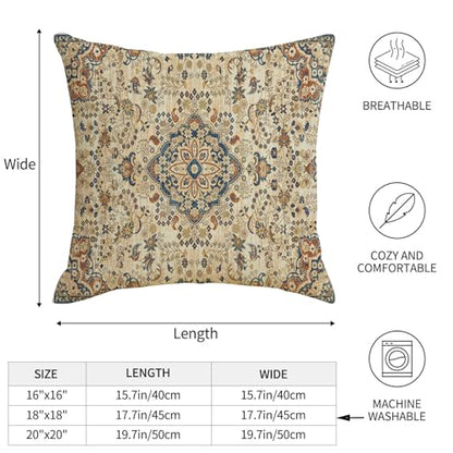 Boho Pillow Covers 18x18 Sage Green Ethnic Throw Pillows Cover - color: Grey Boho 2, size: 18" x 18" (Pack of 2)